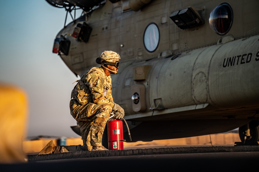 82nd CAB Evening FARP Operations