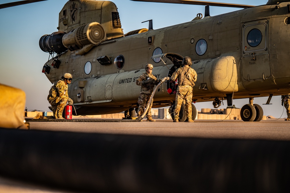 82nd CAB Evening FARP Operations