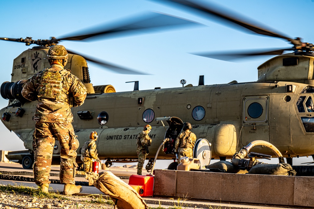 82nd CAB Evening FARP Operations