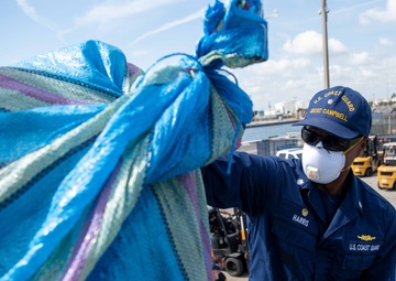 USCGC Campbell crew offloads more than $52.6 million in illegal narcotics