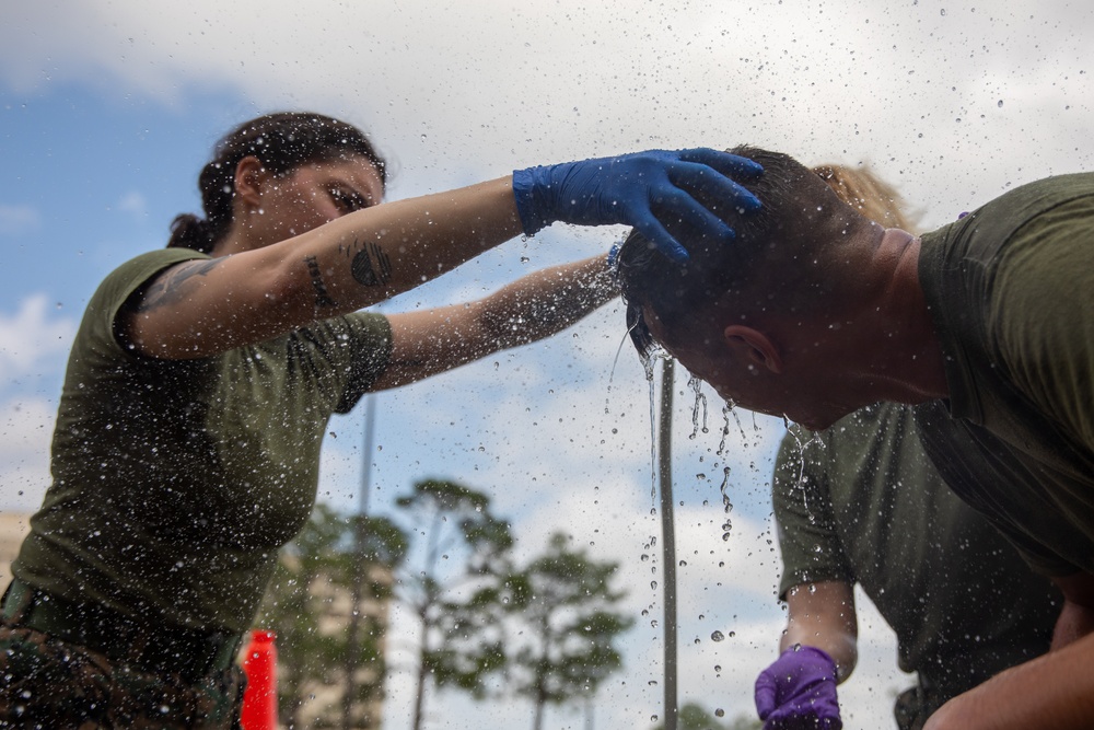 Feel the burn: Marines conduct OC maneuver course
