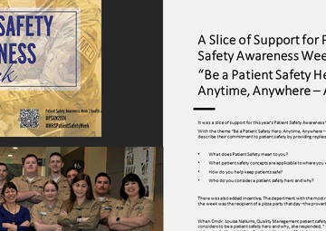 A Slice of Support for Patient Safety Awareness Week at NHB