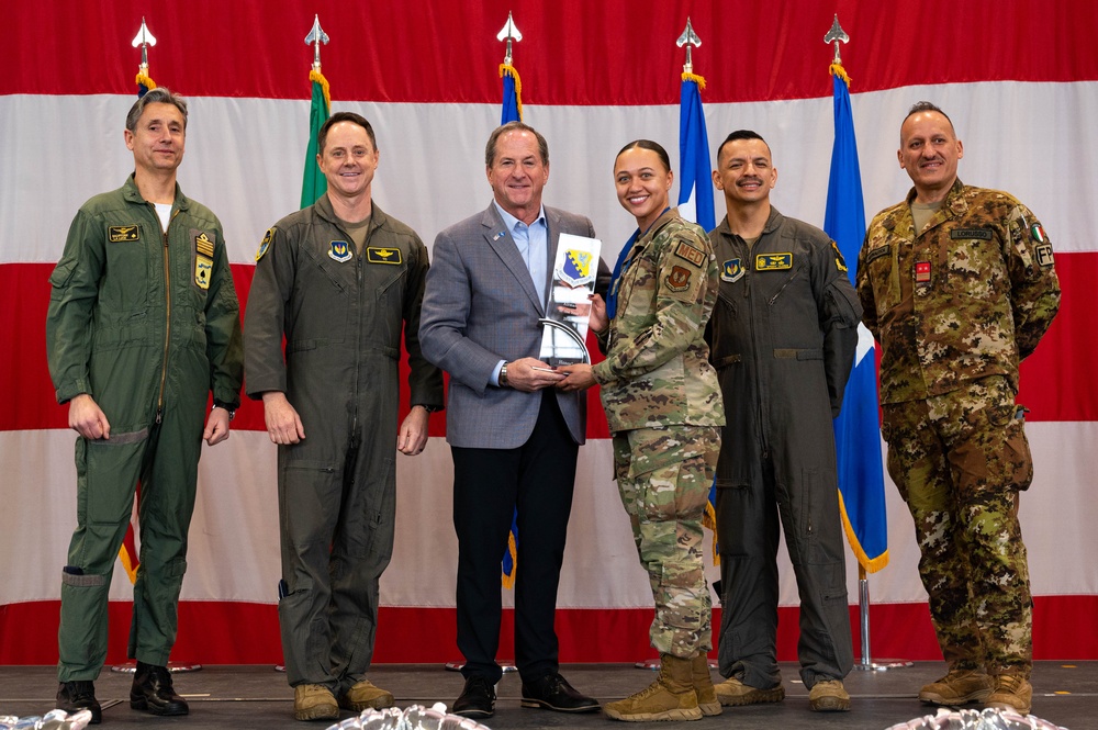 Retired Gen. Goldfein speaks at Aviano Annual Awards