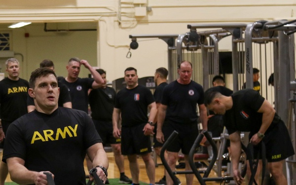 189th Infantry Brigade host PT with First Army Command
