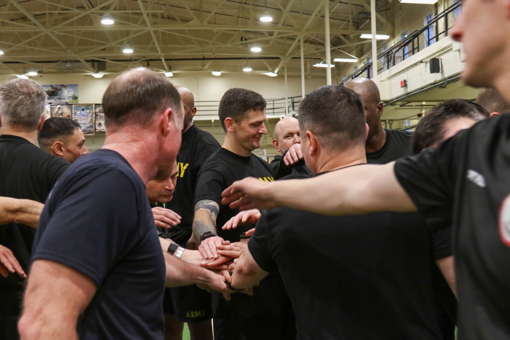 189th Infantry Brigade host PT with First Army Command