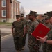 Sgt. Medina receives award from Col. Brooks