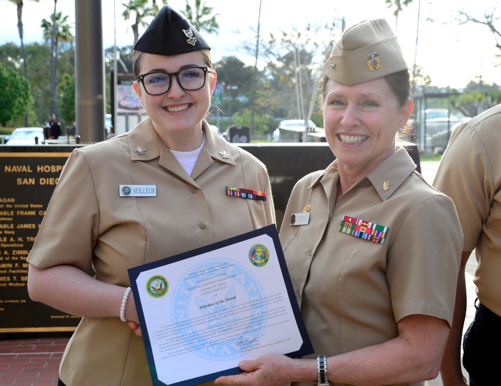 NMRTC San Diego Celebrates Shipmates of the Month