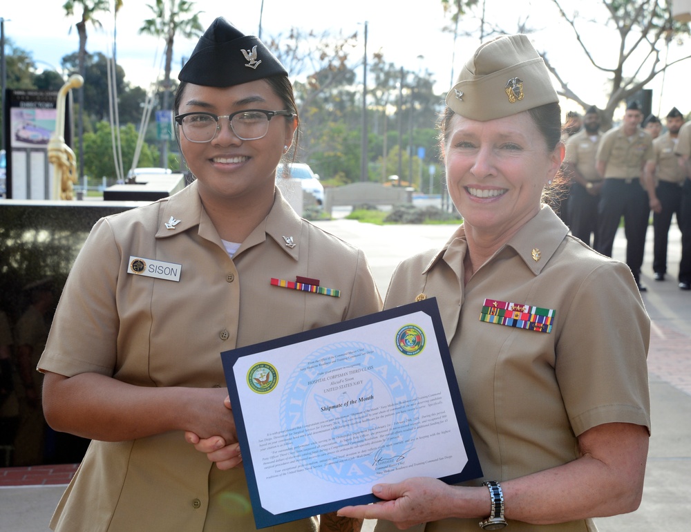 NMRTC San Diego Celebrates Shipmates of the Month