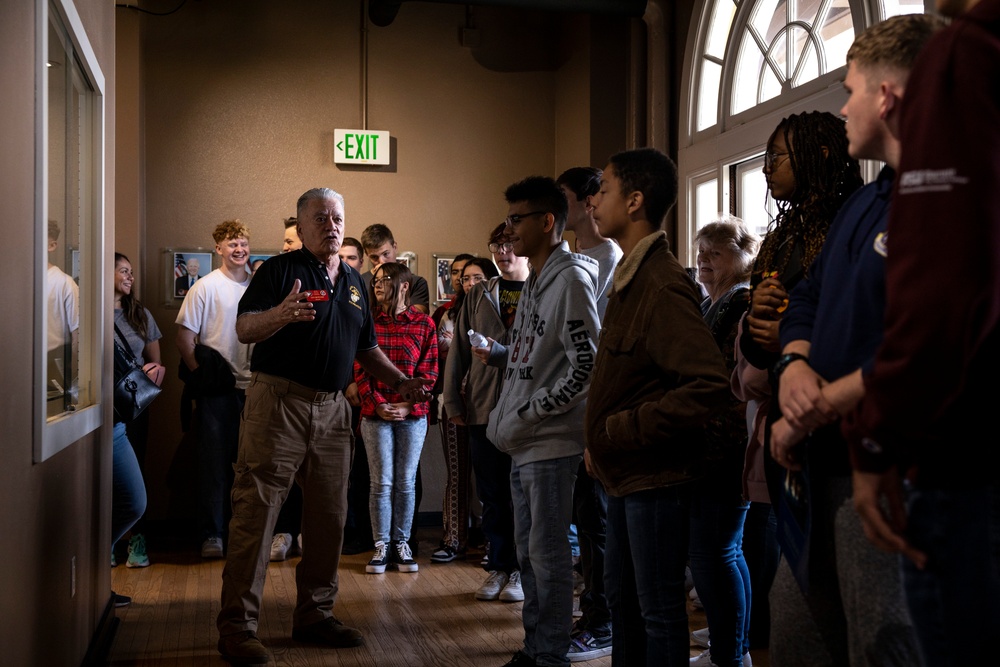 Peoria High School AFJROTC Visits MCRD San Diego