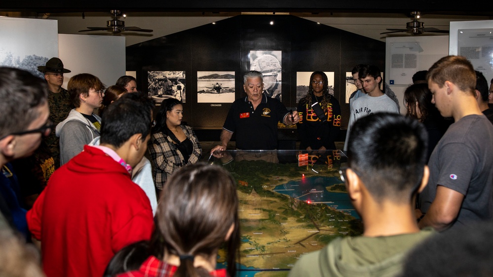 Peoria High School AFJROTC Visits MCRD San Diego