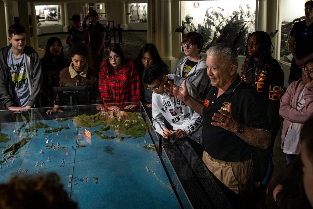 Peoria High School AFJROTC Visits MCRD San Diego