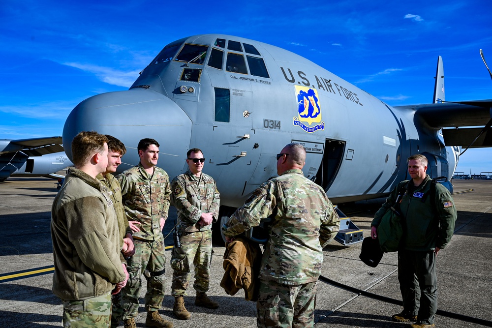 19th AF command chief takes flight with 314th AW