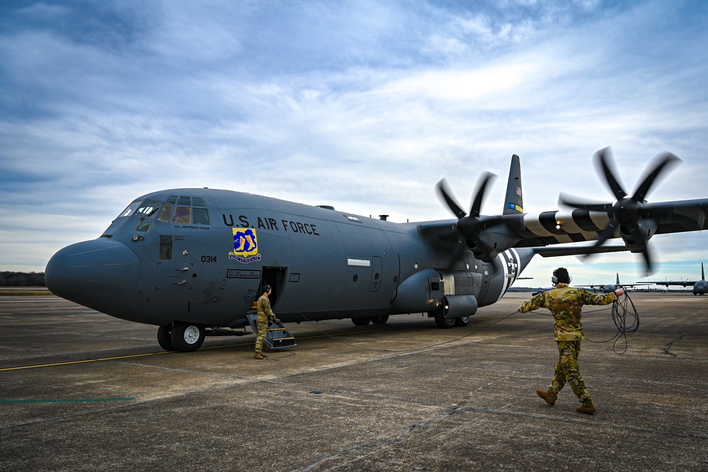 19th AF command chief takes flight with 314th AW