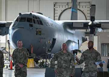 19th AF command chief takes flight with 314th AW