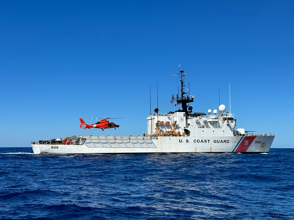 U.S. Coast Guard Cutter Campbell at sea