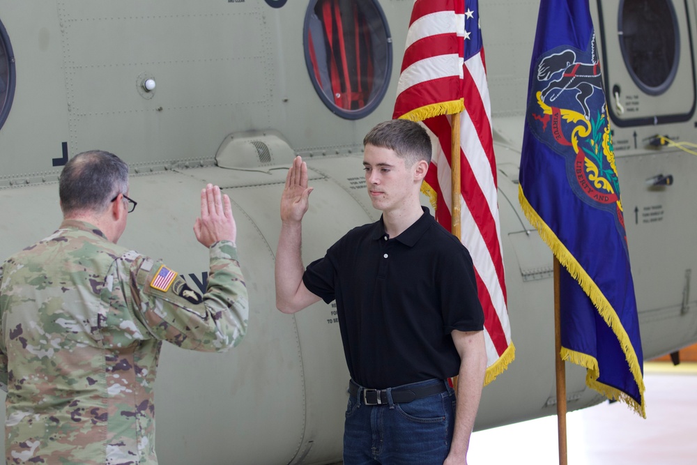 19yo enlists, joins PA Guard as helicopter pilot