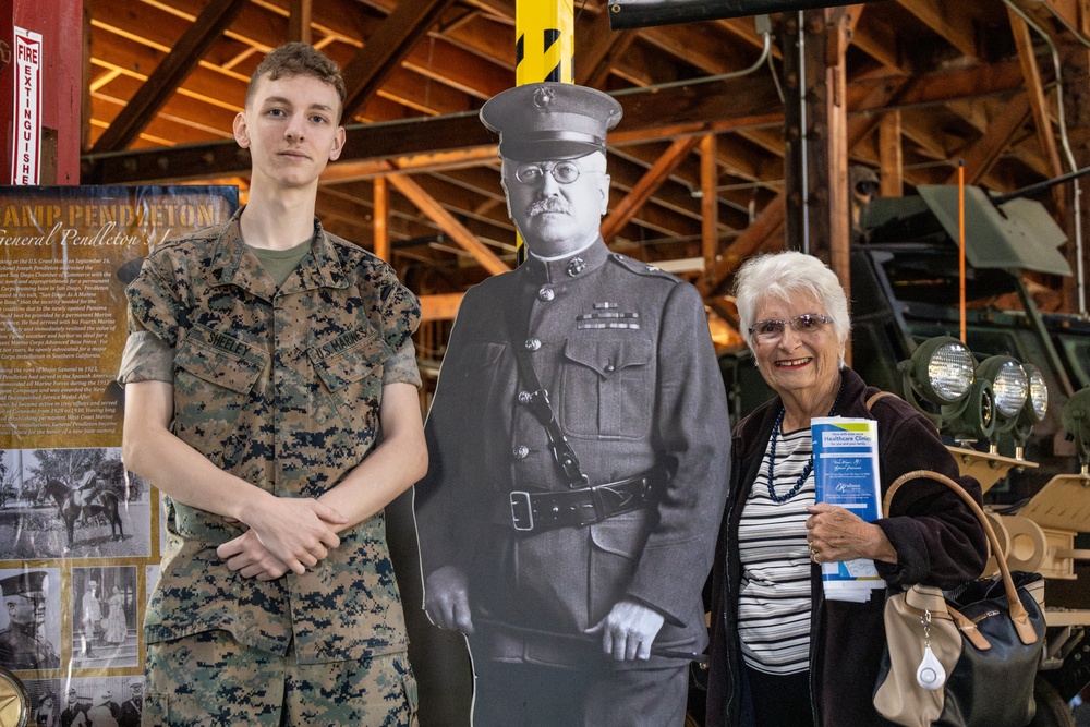 Marine Corps veterans and community members tour the Marine Corps Mechanized Museum at Camp Pendleton