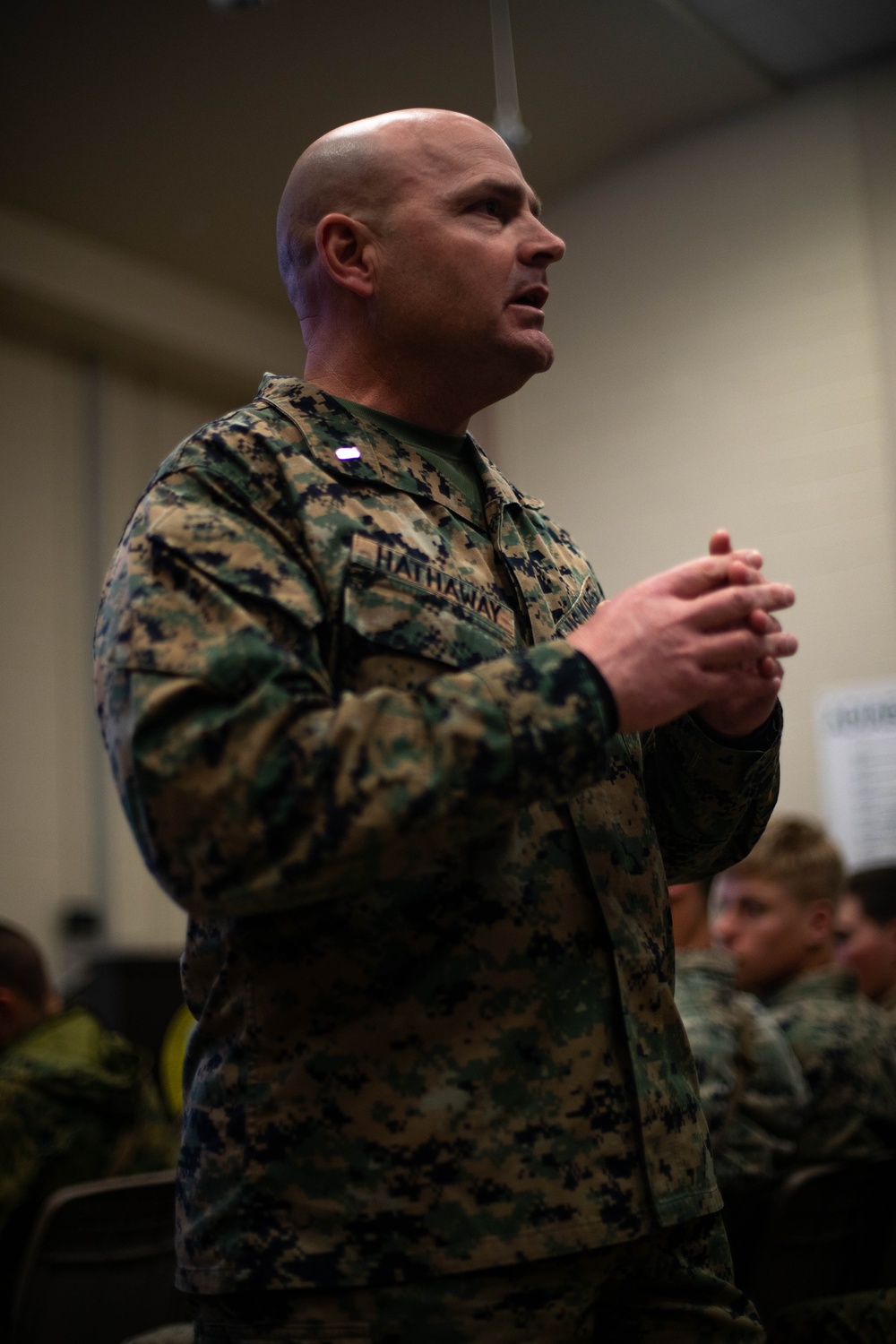 2d Marine Division Commanding General Visits Bridgeport