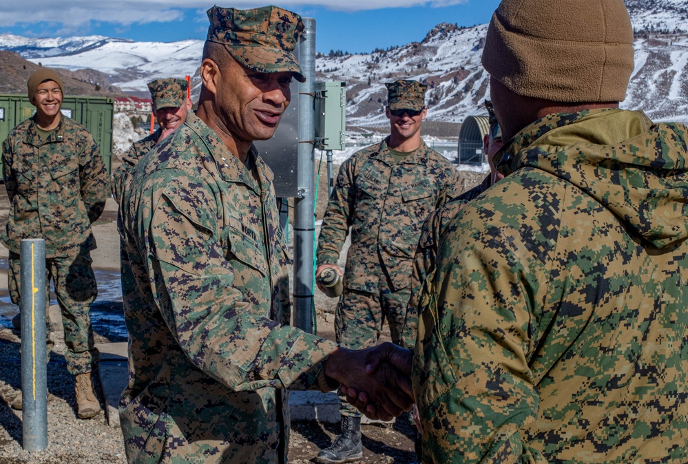 2d Marine Division Commanding General Visits Bridgeport