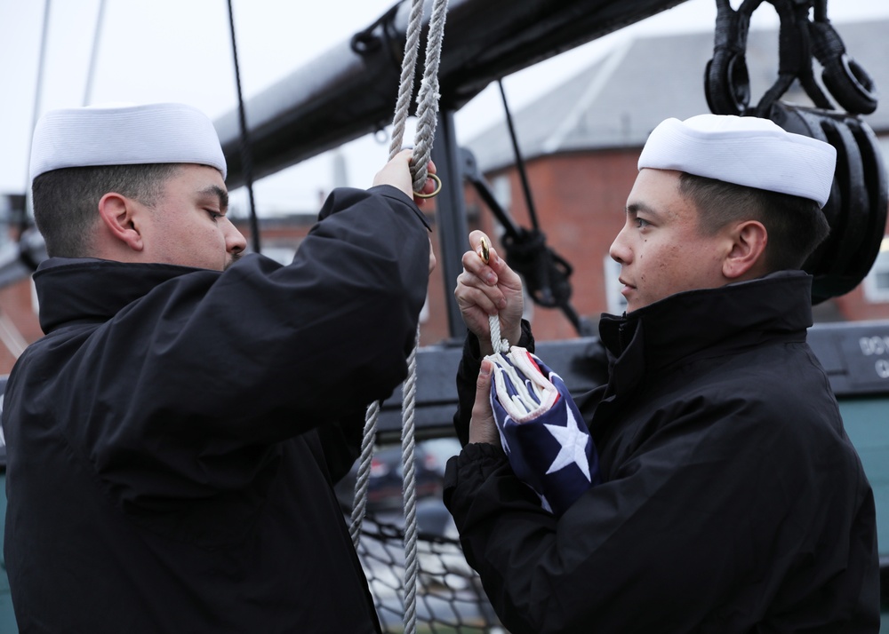 USS Truxtun Holds Reenlistment Ceremony Onboard USS Constitution