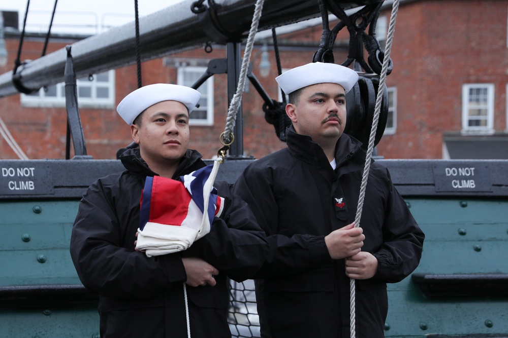 USS Truxtun Holds reenlistment Ceremony Onboard USS Constitution