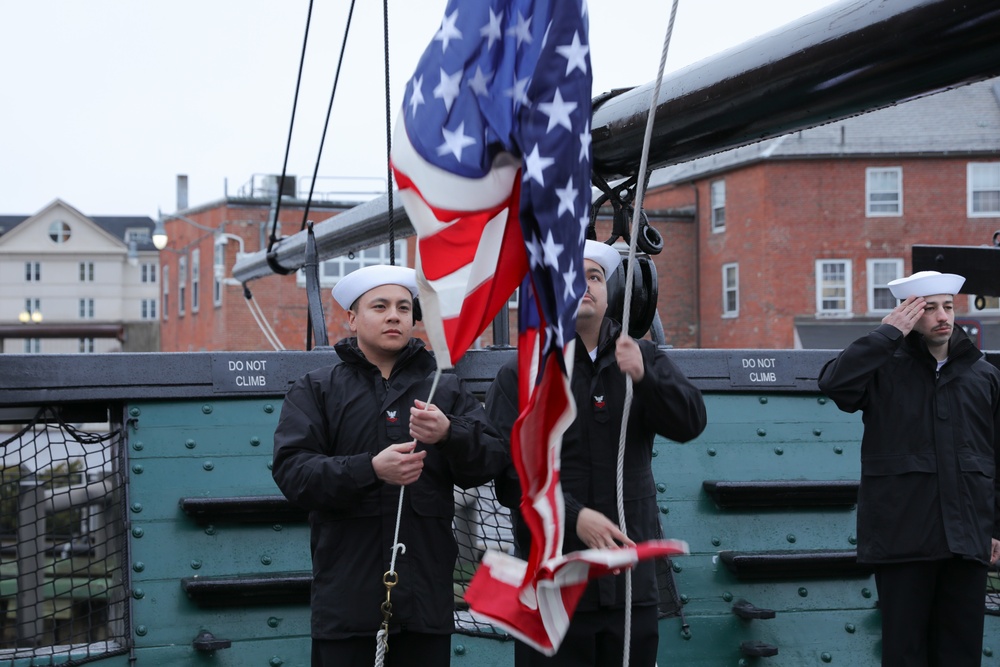 USS Truxtun Holds Reenlistment Ceremony Onboard USS Constitution