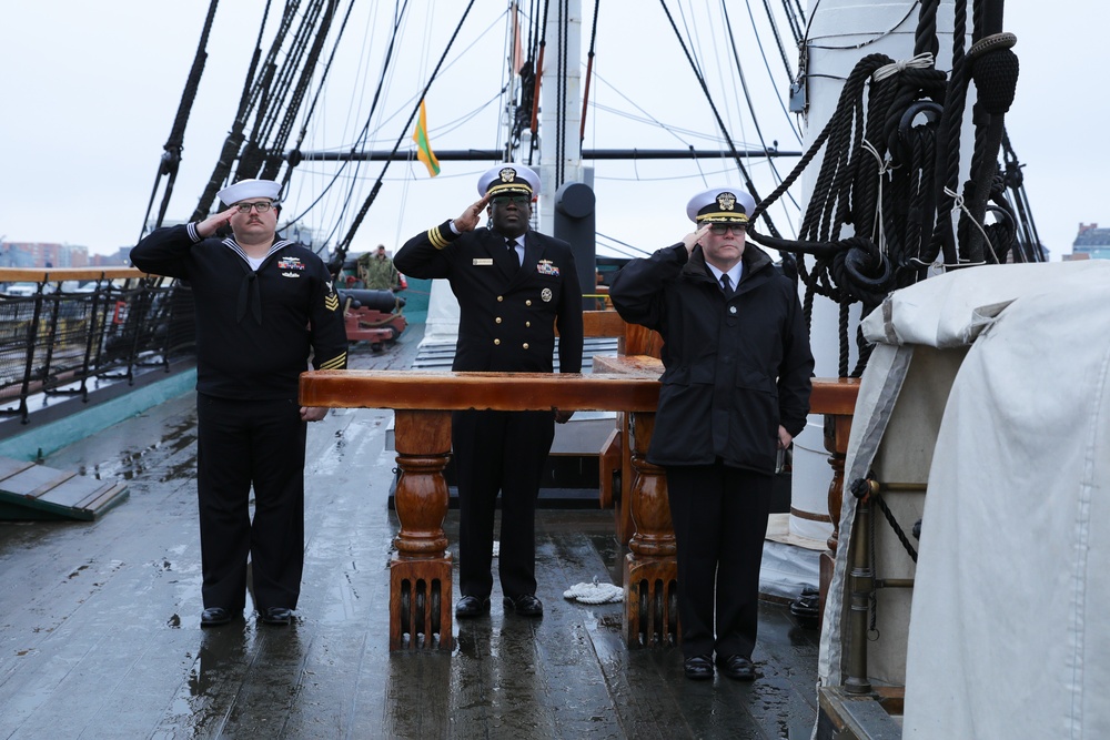 USS Truxtun Holds Reenlistment Ceremony Onboard USS Constitution