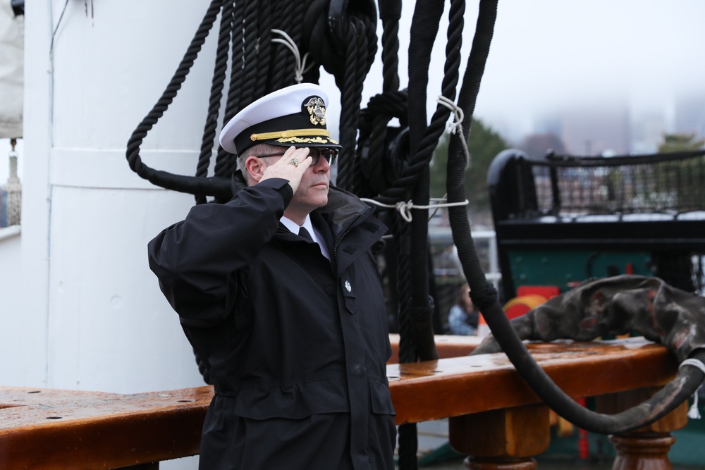 USS Truxtun Holds Reenlistment Ceremony Onboard USS Constitution