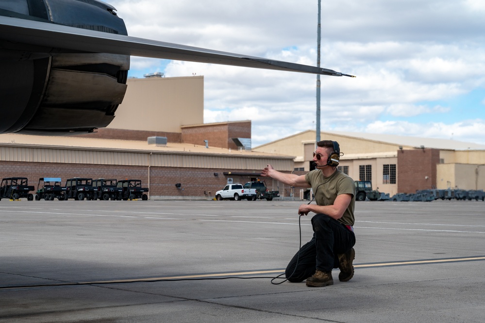 Red Flag-Nellis 24-2 F-16s Prepare for Takeoff
