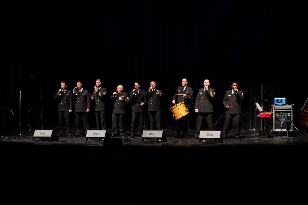 Navy Band Sea Chanters perform in Forrest City Arkansas