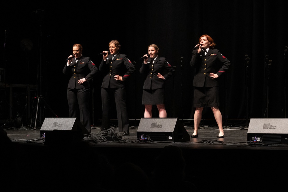 Navy Band Sea Chanters perform in Forrest City Arkansas