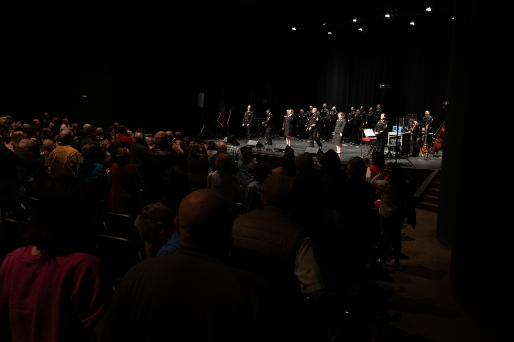 Navy Band Sea Chanters perform in Forrest City Arkansas