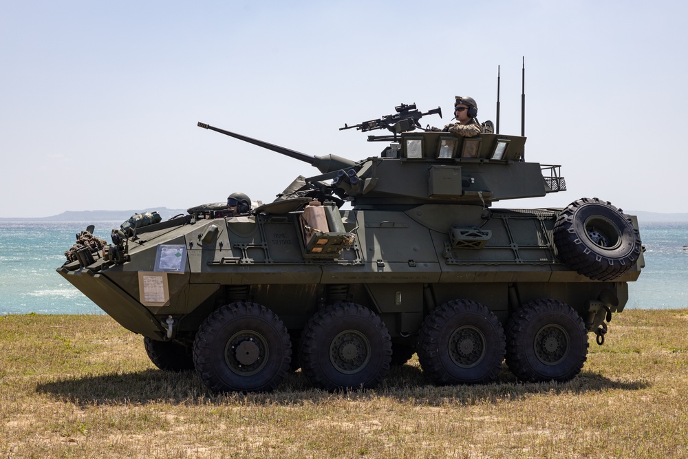 Iron Fist 24: Amphibious Landing Exercise, Light Armored Vehicle Support