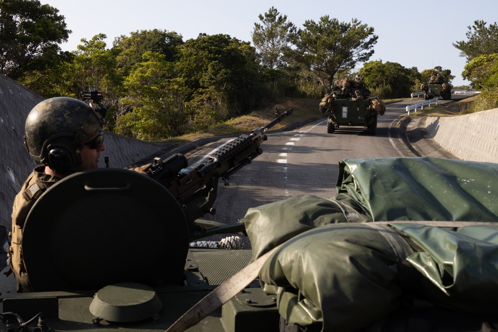 Iron Fist 24: Amphibious Landing Exercise, Light Armored Vehicle Support