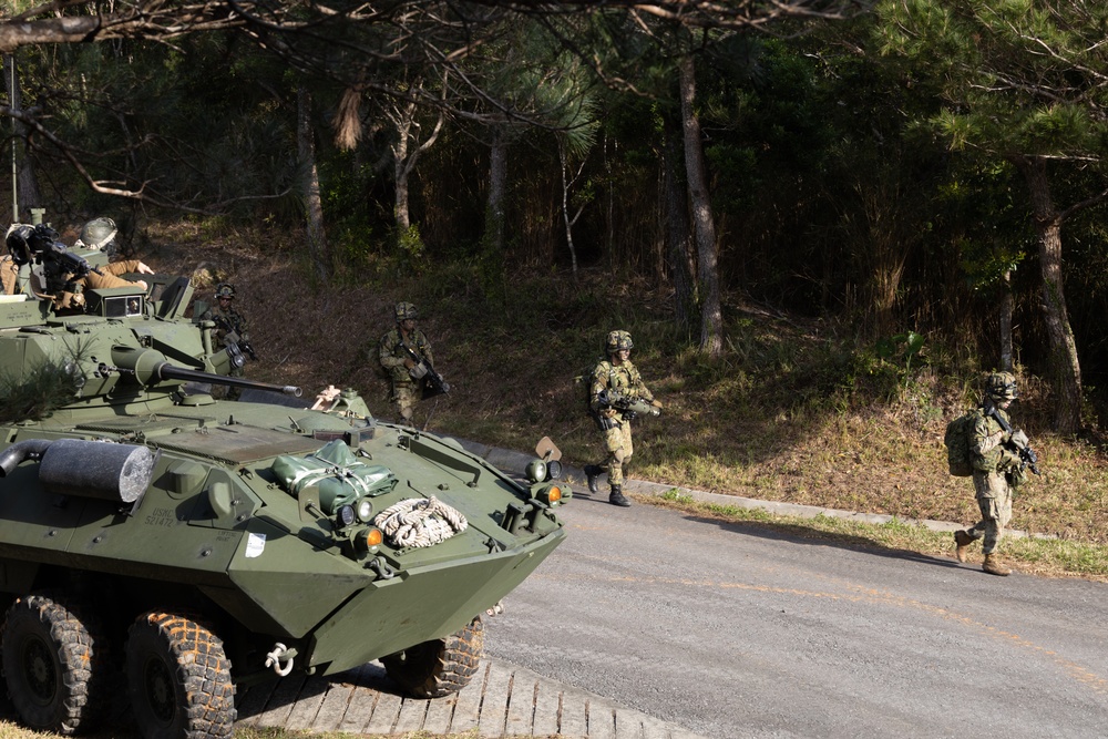 Iron Fist 24: Amphibious Landing Exercise, Light Armored Vehicle Support
