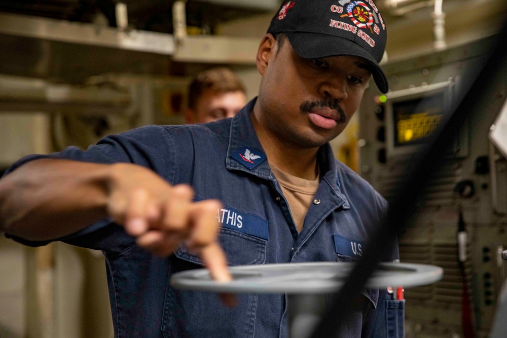 USS Philippine Sea Conducts Routine Maintenance Checks in the Red Sea