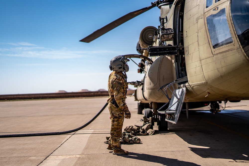 CH-47 Prep for DART Exercise