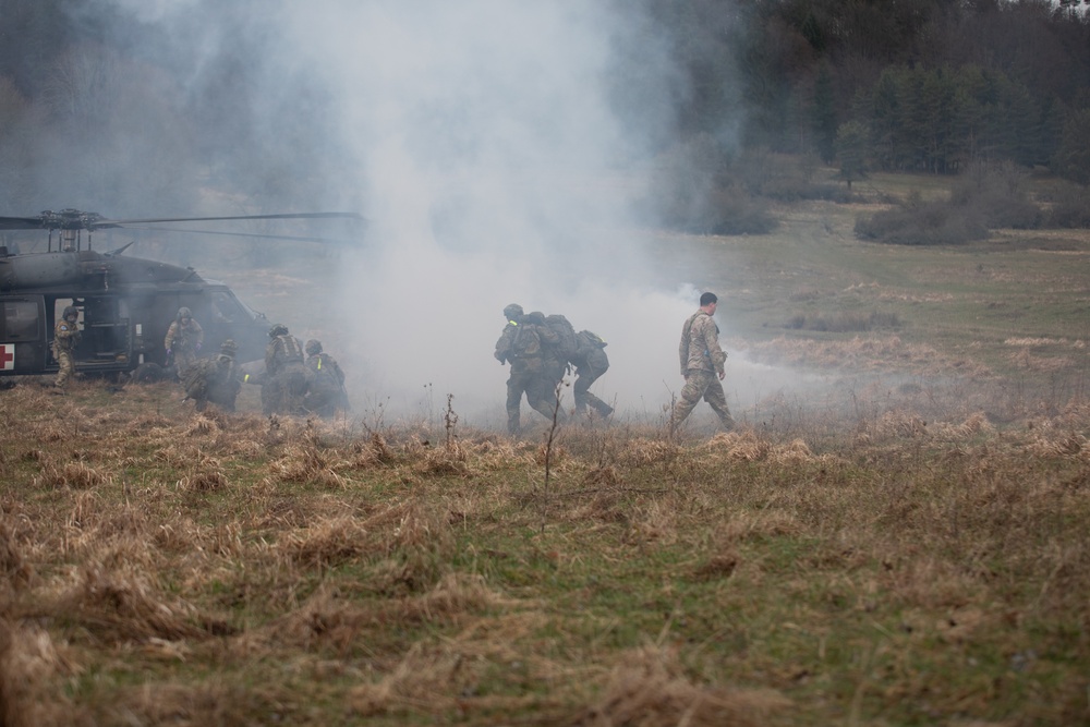 Allied Spirit 24 Participants Conduct Medical and Casualty Evacuation Training