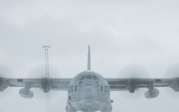U.S. Marines with Marine Aerial Refueler Transport Squadron (VMGR) 252 depart Norway after Exercise Nordic Response 24