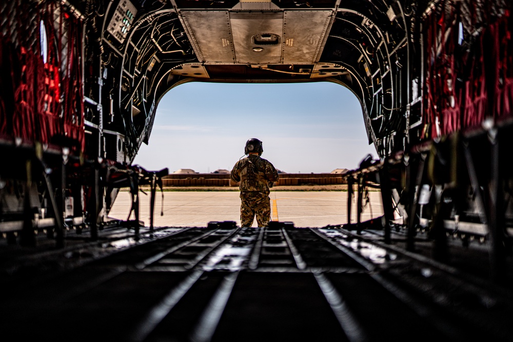 CH-47 Prep for DART Exercise