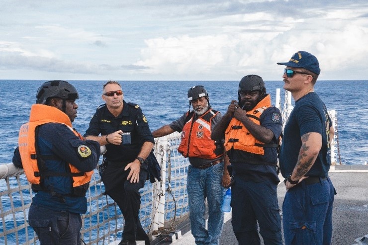 U.S. Coast Guard Cutter Harriet Lane conducts Papua New Guinea shiprider engagements