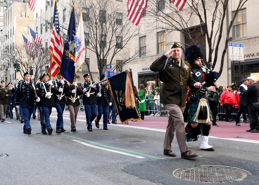 1-69 Infantry Regiment Leads Annual NYC Saint Patrick’s Day Parade