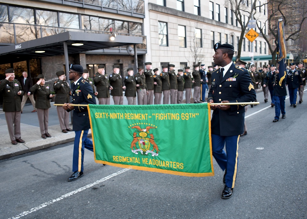 1-69 Infantry Regiment Leads Annual NYC Saint Patrick’s Day Parade