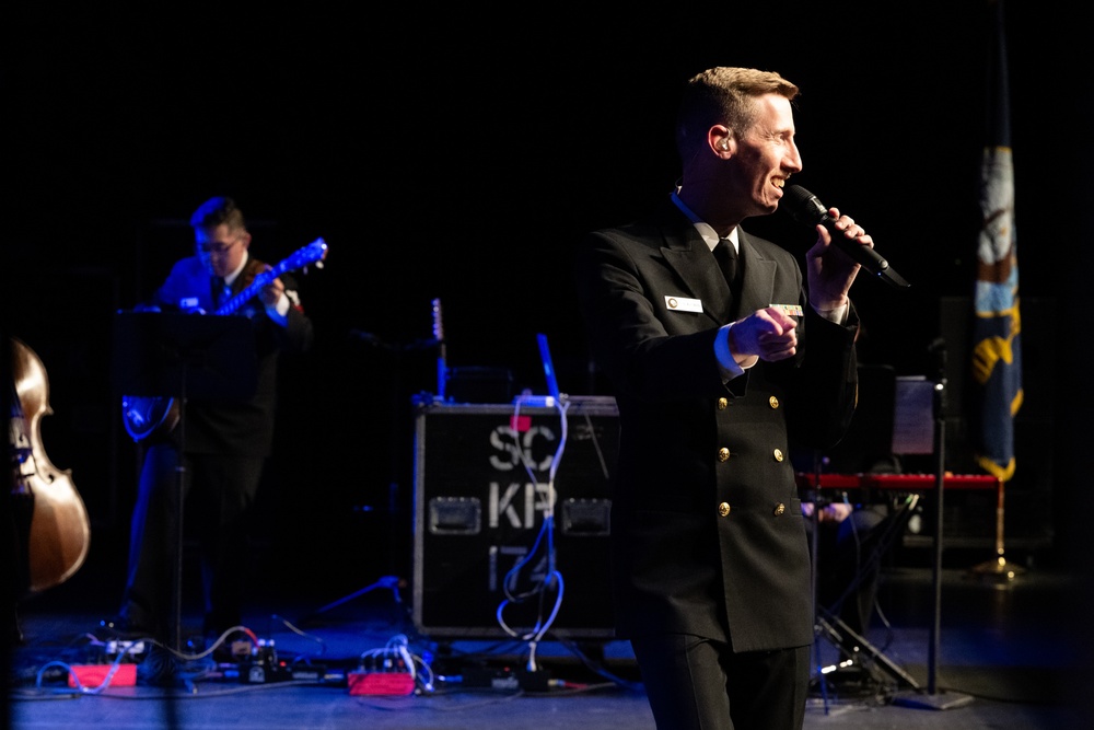 Navy Band Sea Chanters performs at Walton Arts Center