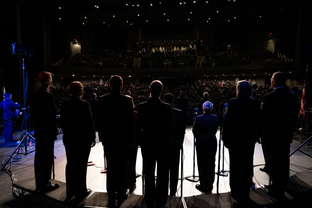 Navy Band Sea Chanters performs at Walton Arts Center