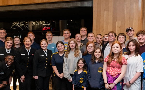 Navy Band Sea Chanters performs at Walton Arts Center