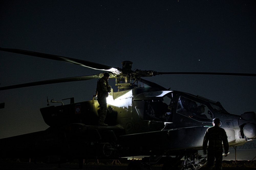 82nd CAB Apache Night QRF