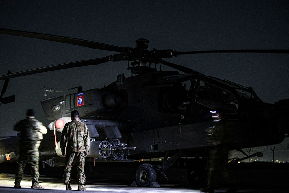 82nd CAB Apache Night QRF