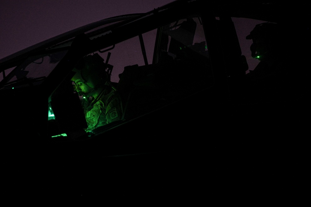 82nd CAB Apache Night QRF