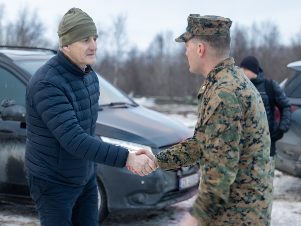 The Prime Minister of Norway and the President of Finland visit U.S. Marines during Nordic Response 24